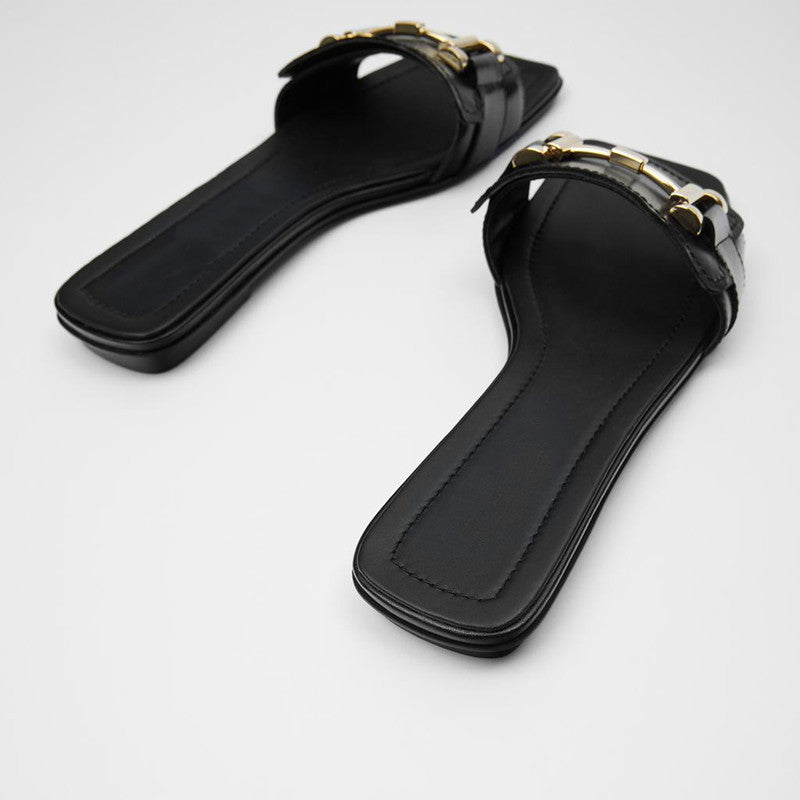 Cow leather sandals Roman style slippers